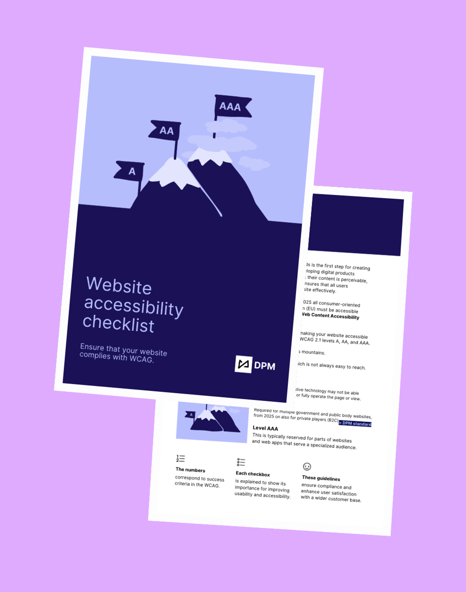 Pages from Website Accessibility Checklist